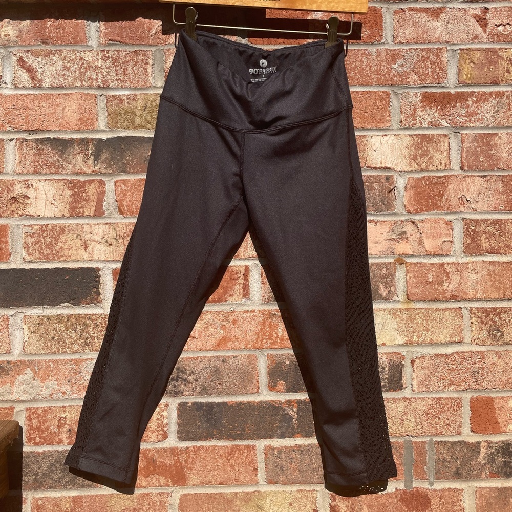 90 Degrees By Reflex Lace Yoga Pants